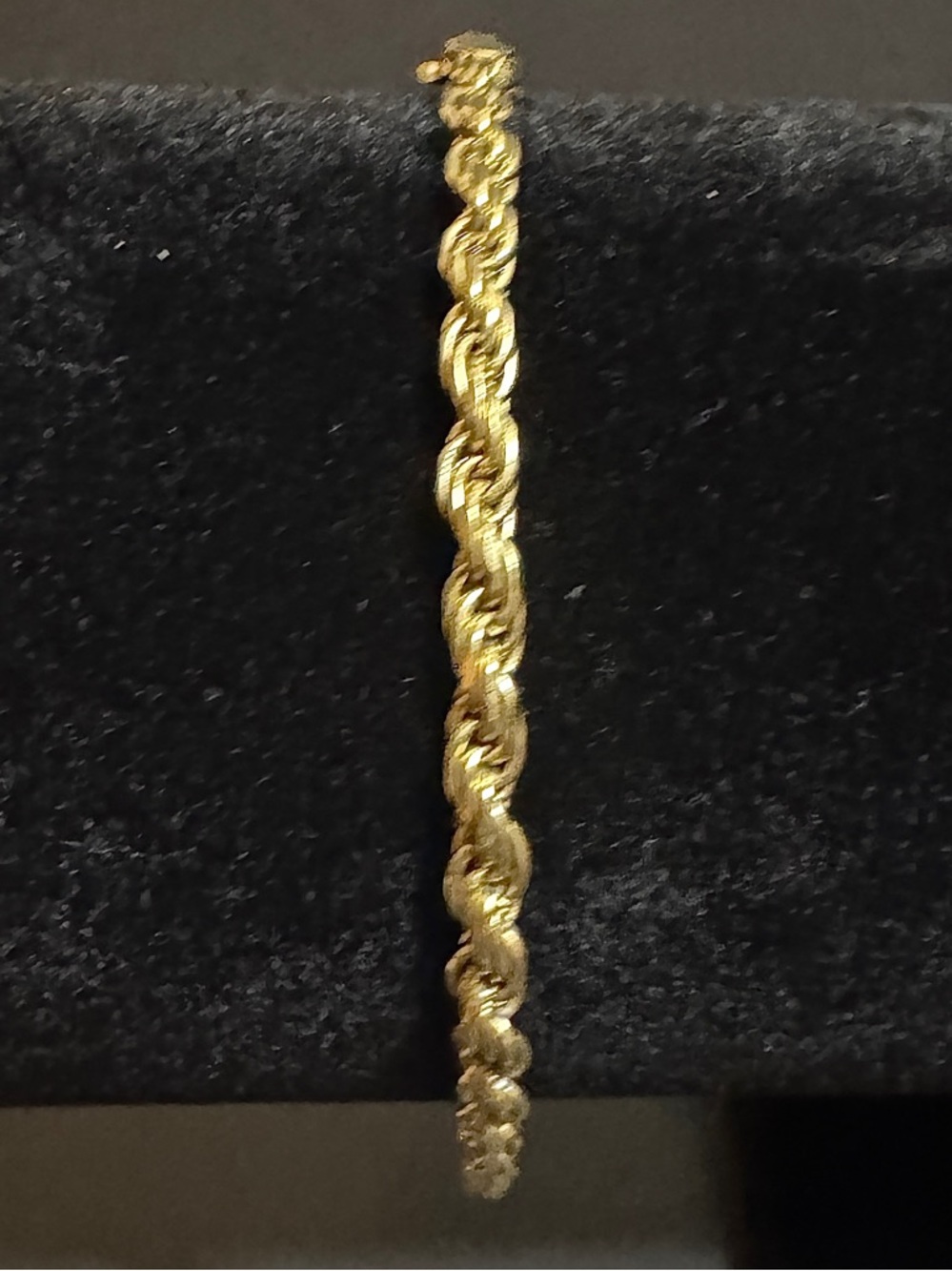 Leach & Garner Gold Plated Sterling Silver Rope Bracelet